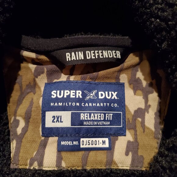 NEW CARHARTT SZ 2XL Super Dux™ Relaxed Fit Sherpa-Lined Camo Hunting Jacket - Picture 4 of 9
